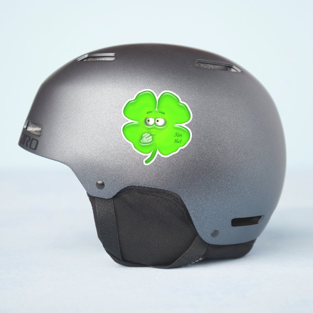 Pegatina de Kissing Shamrock (Lado del casco)