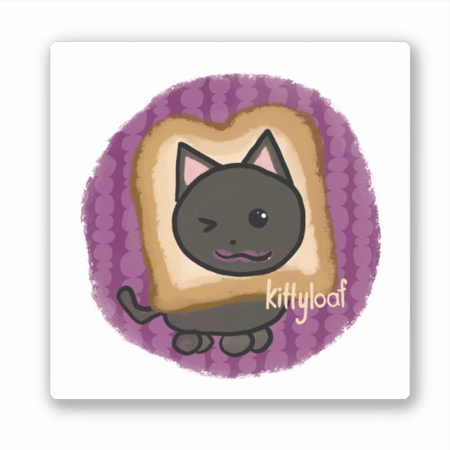 Pegatina de Kittyloaf (Anverso)