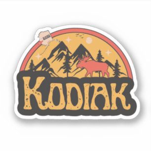 Pegatina de Kodiak, Alaska