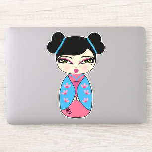 Pegatina de Kokeshi Doll Vinyl
