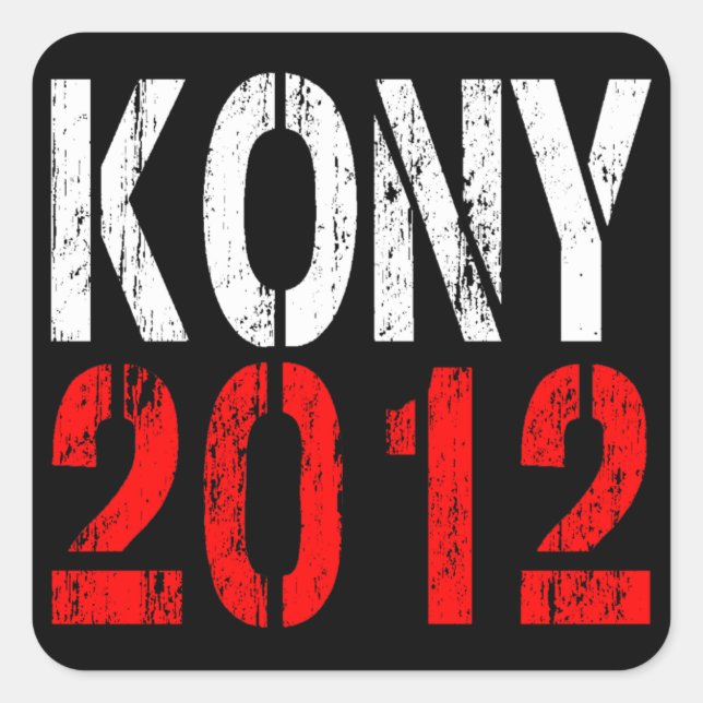 Pegatina de KONY 2012 (Anverso)