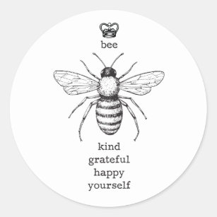 Pegatina de la abeja usted mismo