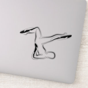 Pegatina de la actitud de Pilates