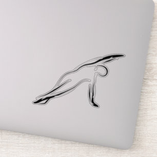 Pegatina de la actitud de Pilates