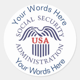 Pegatina de la Administración de Seguridad Social