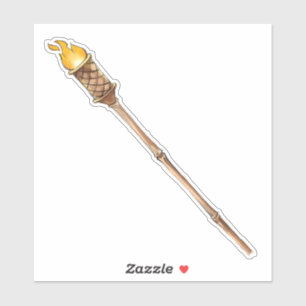 Pegatina de la antorcha Tiki