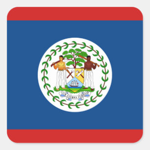 Pegatina de la bandera de Belice