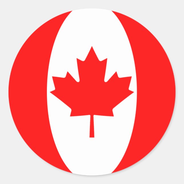 Pegatina de la bandera de Canadá (Anverso)