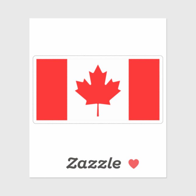 Pegatina de la bandera de Canadá, Calcomanías de v (Hoja)