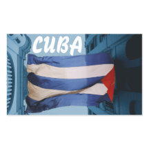 Pegatina de la bandera de Cuba