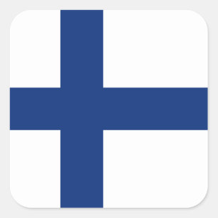 Pegatina de la bandera de Finlandia
