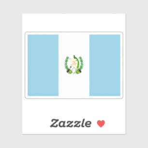 Pegatina de la bandera de Guatemala