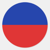 Pegatina de la bandera de Haití