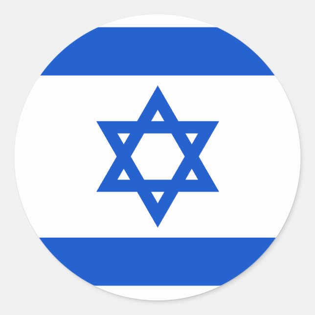 Pegatina de la bandera de Israel (Anverso)