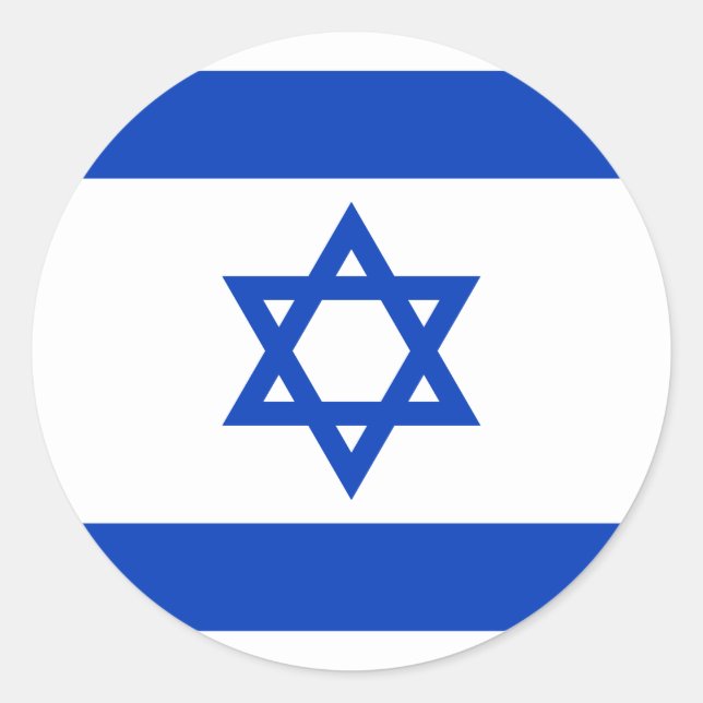 Pegatina de la bandera de Israel (Anverso)