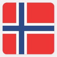 Pegatina de la bandera de Noruega