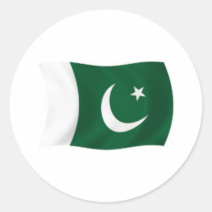 Pegatina de la bandera de Pakistán