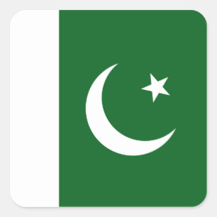 Pegatina de la bandera de Pakistán