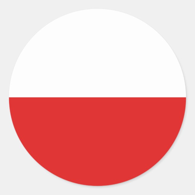 Pegatina de la bandera de Polonia (Anverso)