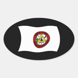 Pegatina de la bandera de reserva de lago Leech