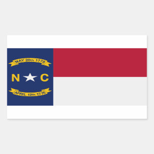 Pegatina de la bandera del estado de Carolina del 