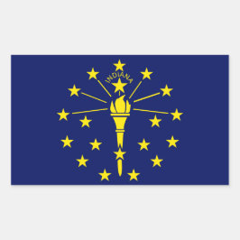 Pegatina de la bandera del estado de Indiana
