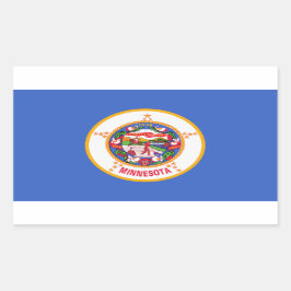 Pegatina de la bandera del estado de Minnesota