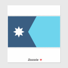 Pegatina de la bandera del estado de Minnesota