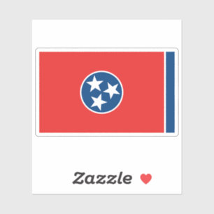 Pegatina de la bandera del estado de Tennessee