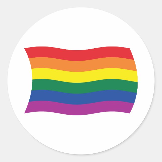 Pegatina de la bandera del movimiento del orgullo  (Anverso)