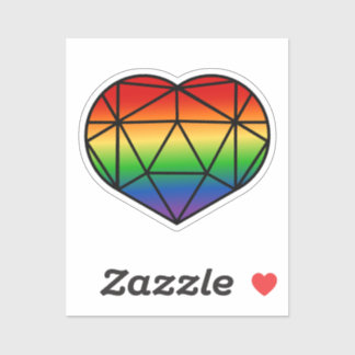 Pegatina de la bandera del orgullo arco iris del c