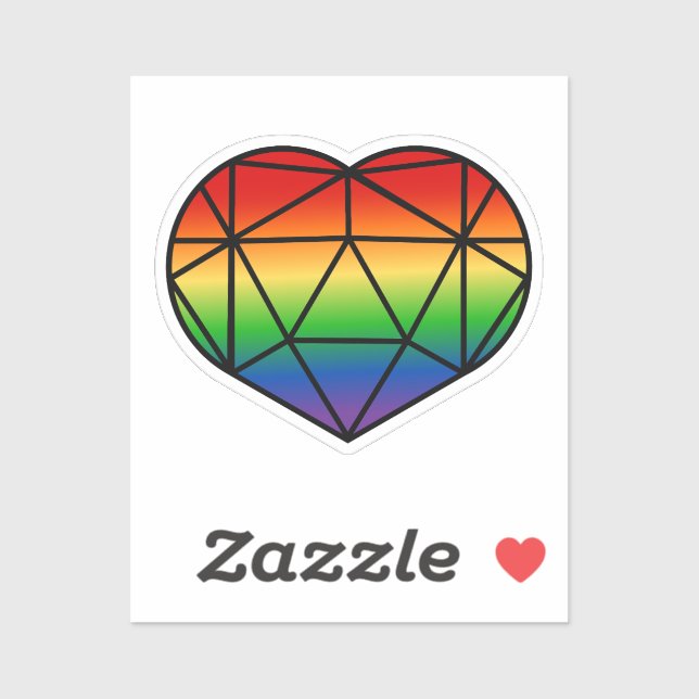 Pegatina de la bandera del orgullo arco iris del c (Hoja)