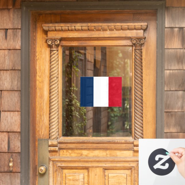 Pegatina de la bandera francesa para ventana (Puerta de casa)