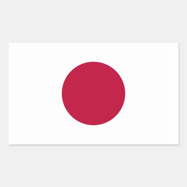 Pegatina de la bandera japonesa (Anverso)