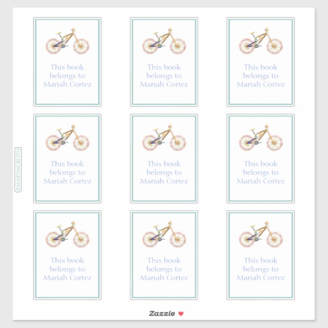 Pegatina de la Biblioteca de la Montaña Mariah (Hoja)