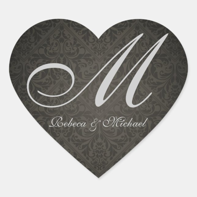 Pegatina de la boda de novia y del novio del (Anverso)