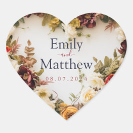 Pegatina de la boda de otoño