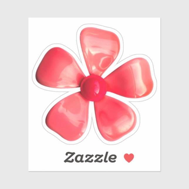 pegatina de la boda de primavera de la flor de mar (Hoja)