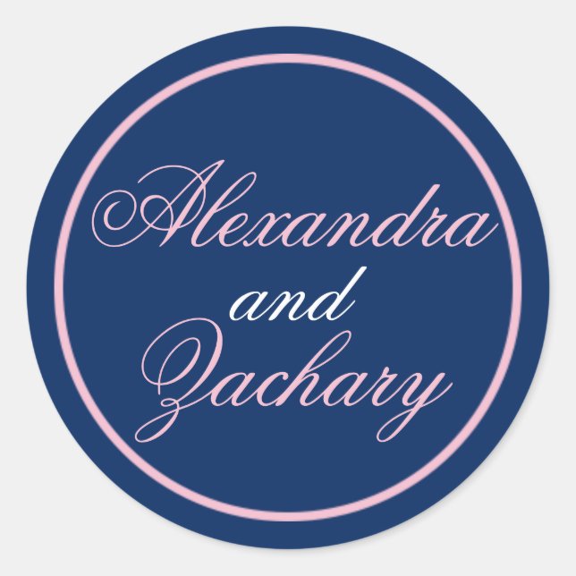 Pegatina de la bolsa de bienvenida/ de la pareja/r (Anverso)