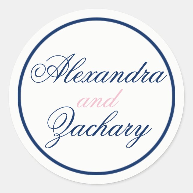 Pegatina de la bolsa de bienvenida/ de la pareja/r (Anverso)