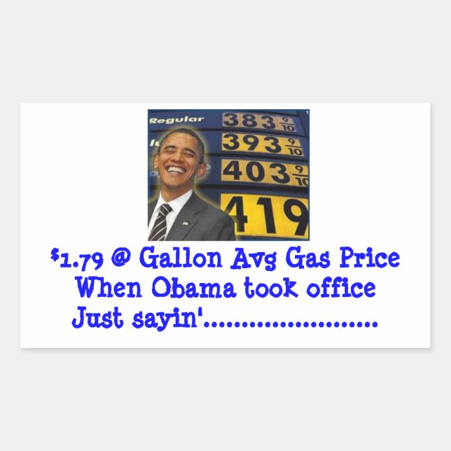 Pegatina de la Bomba de Gas para protestar por los (Anverso)