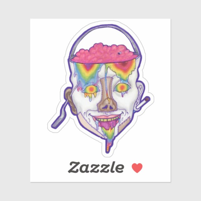 Pegatina de la boquilla para el retrato de la cabe (Hoja)