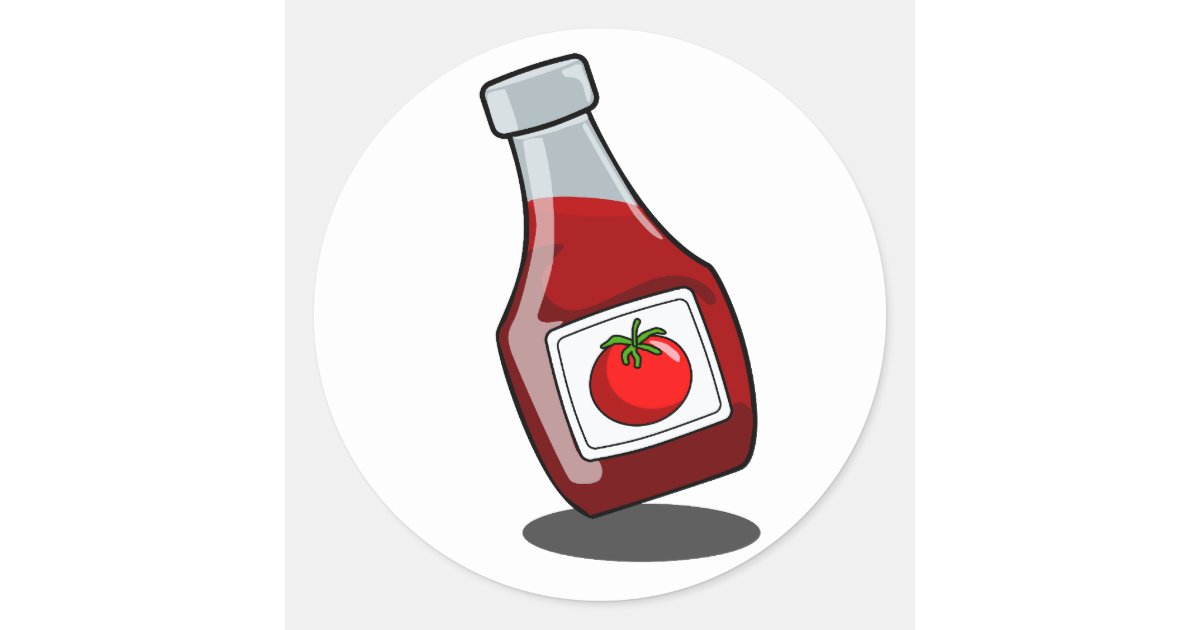 Pegatina De La Botella De Salsa De Tomate Del Zazzle Es