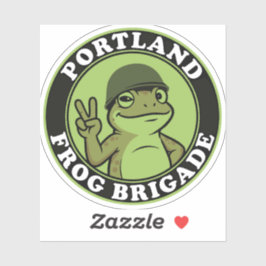 Pegatina de la Brigada de Ranas de Portland