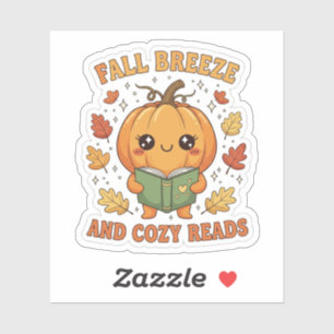 Pegatina de la Brisa Caída y los Lecturas Acogedor