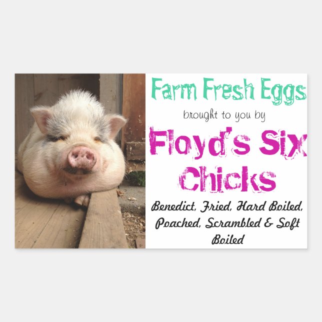 Pegatina de la caja de huevos (Anverso)