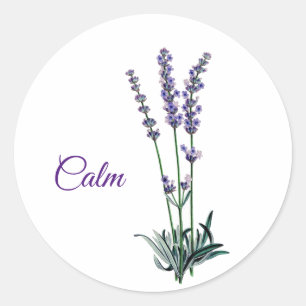 Pegatina de la calma de la flor de lavanda