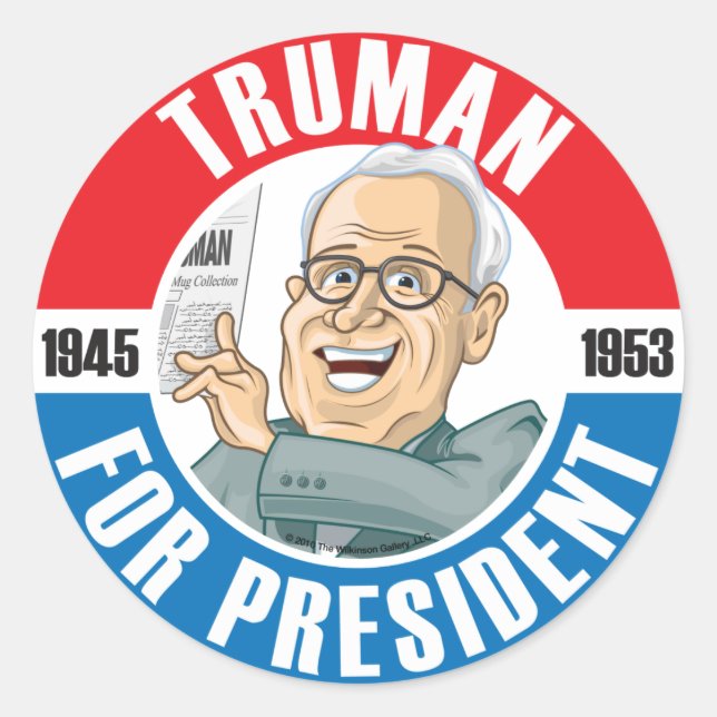 Pegatina de la campaña de presidentes estadouniden (Anverso)