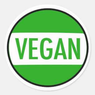 Pegatina de la campaña del vegano