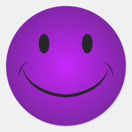 Pegatina de la cara morado